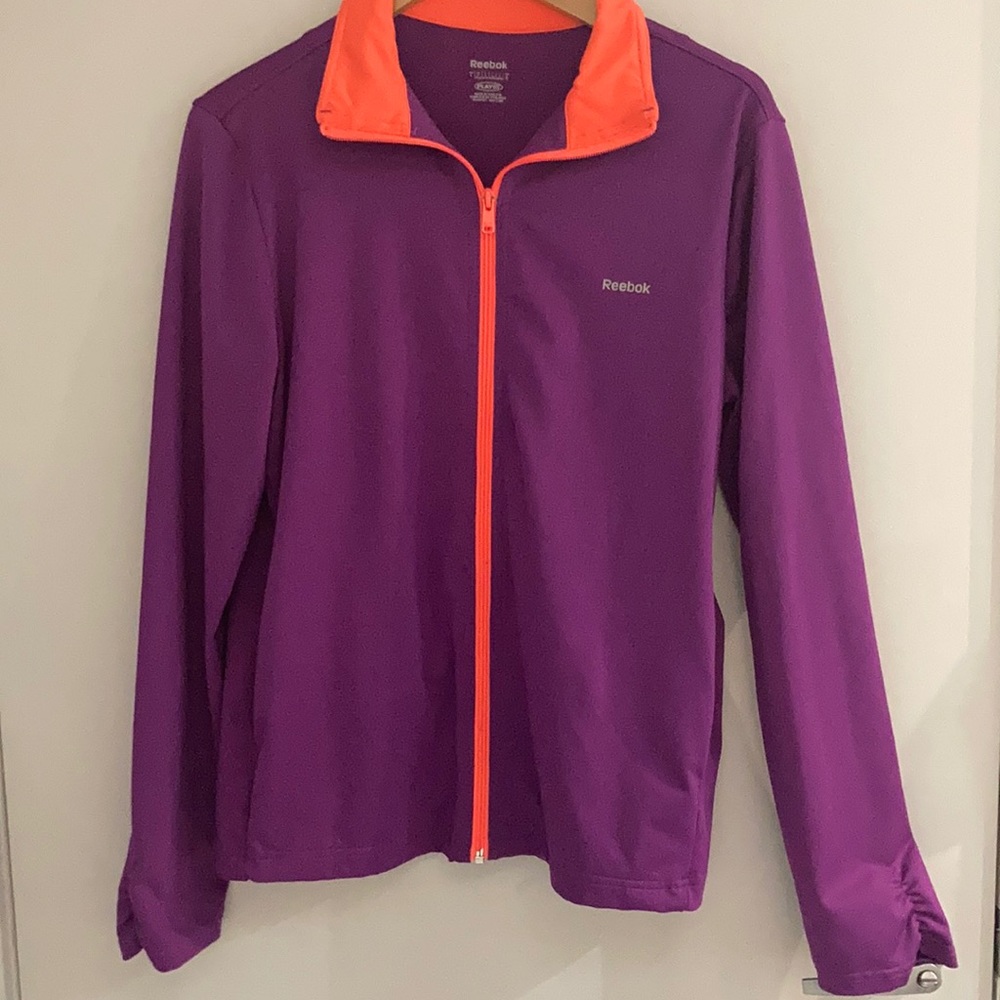 REEBOK Purple ans orange neon track jacket Size Large
